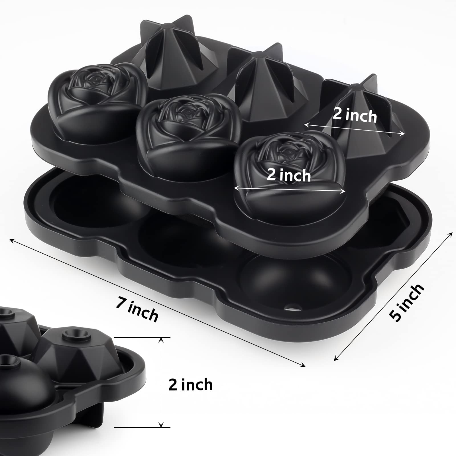 Diamond Rose Shape Ice Cube Tr - огляд і ціна Ice Mold Sphere