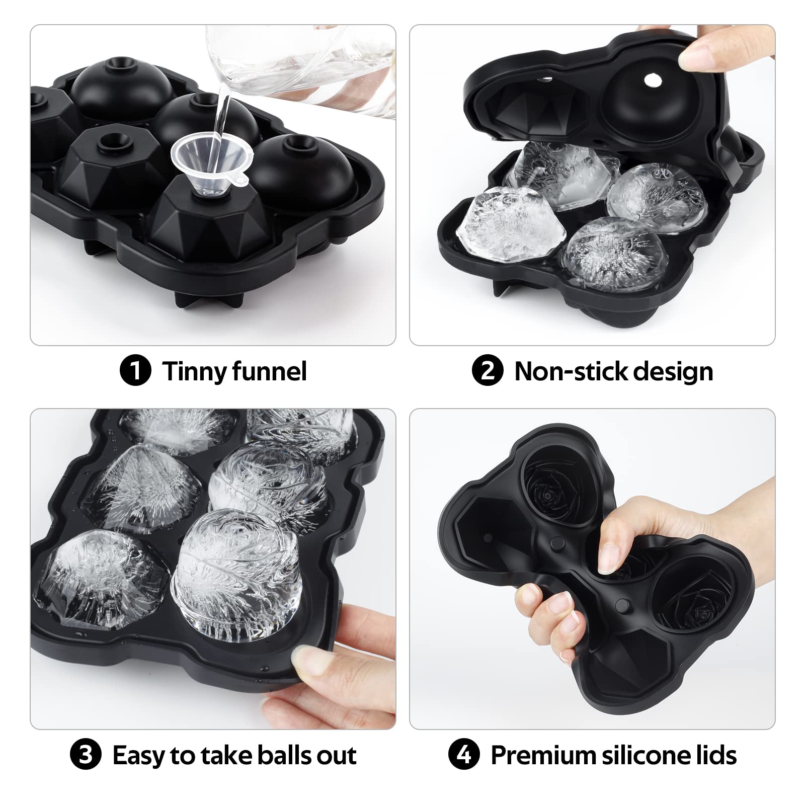 Diamond Rose Shape Ice Cube Tr - огляд і ціна Ice Mold Sphere