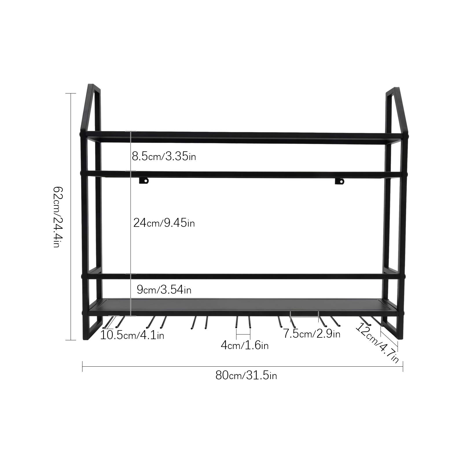 Double-layer Wine Rack Wall-Mo - огляд і ціна Home Bar Setup