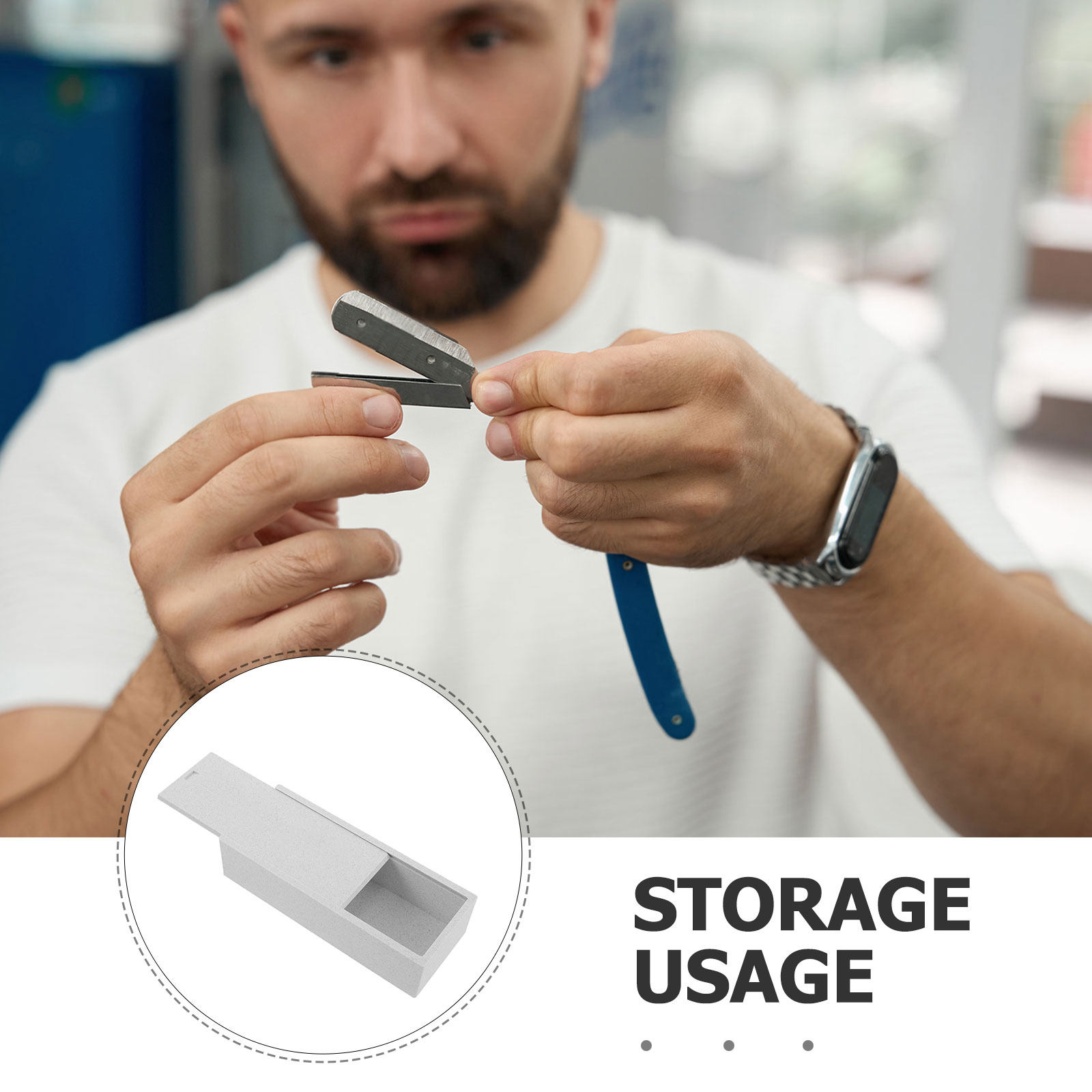 White Double Compartment Blade - огляд і ціна Home Barber