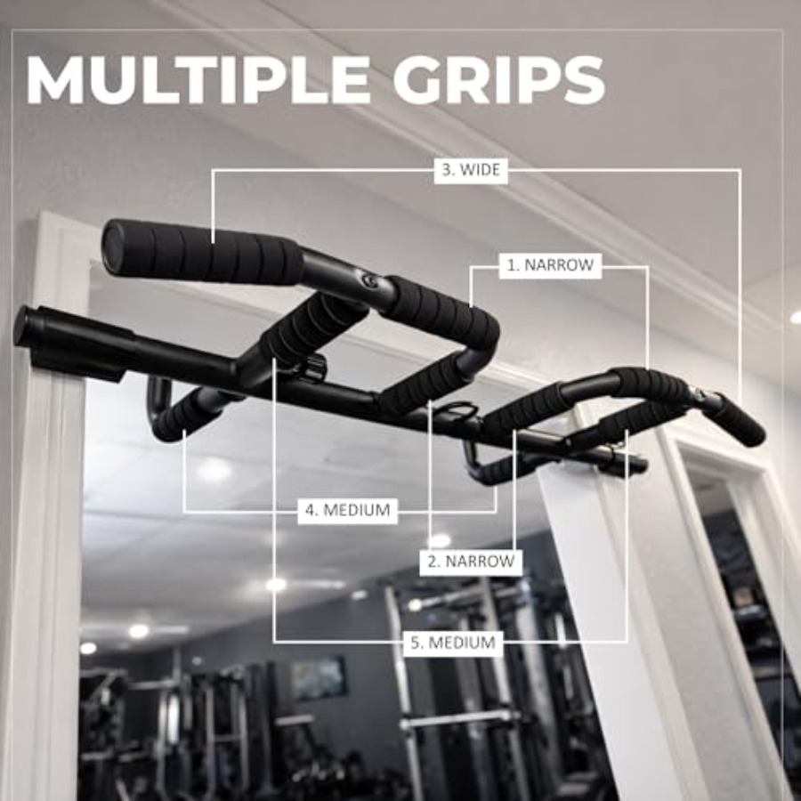 Doorway Pull Up Bar Set with S - огляд і ціна Home Bar Setup